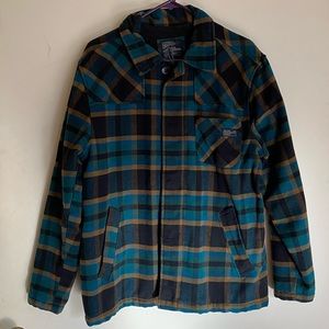 Elixir Plaid Sherpa Jacket